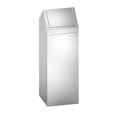 ASI 0834-T Waste Receptacle With Dual Swing Top (14 Gal.), Freestanding