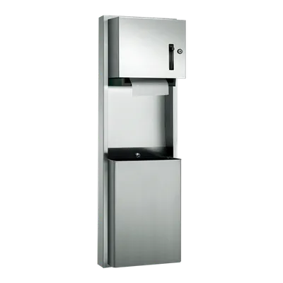 ASI 046924-9 Traditional™ Roll Paper Towel Dispenser & Waste Receptacle, Surface Mounted, 12 gal.