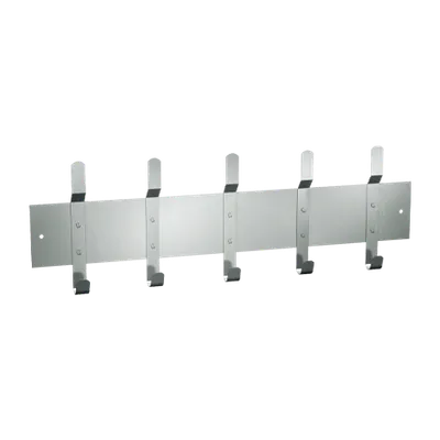 ASI 1307-5 Utility Hook Strip (5 Hooks) 46”, Surface Mounted