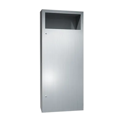 ASI 6474-2 Simplicity™ Waste Receptacle, Semi-Recessed