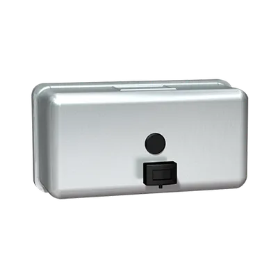 ASI 0345 Liquid Soap Dispenser, Horizontal, Surface Mounted