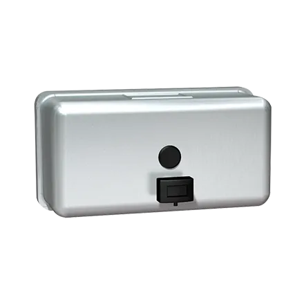 ASI 0345 Liquid Soap Dispenser, Horizontal, Surface Mounted