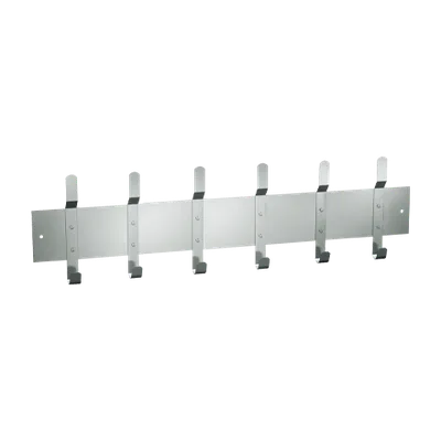 ASI 1307-6 Utility Hook Strip (6 Hooks) 56”, Surface Mounted