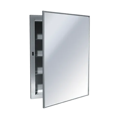 ASI 0952-B Medicine Cabinet (24”w x 26”h), Recessed, Stainless Steel