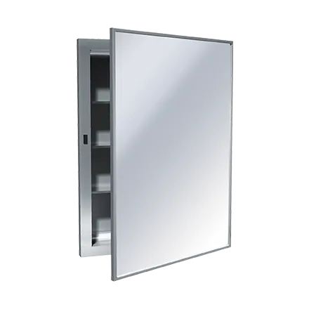 ASI 0952-B Medicine Cabinet (24”w x 26”h), Recessed, Stainless Steel