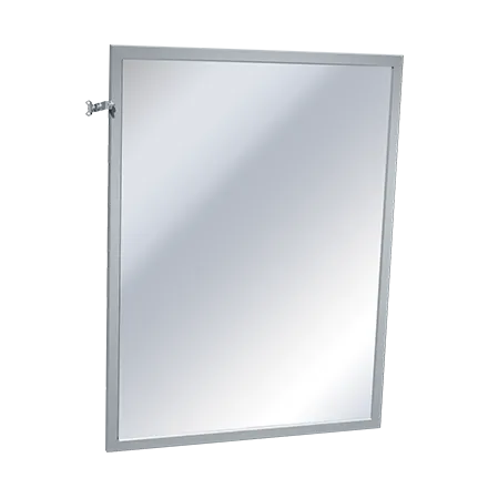 ASI 0600-T1824 18" x 24" Adjustable Tilt Interlok Plate Glass Mirror