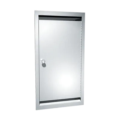 ASI 0551 Bed Pan & Urinal Cabinet, Recessed