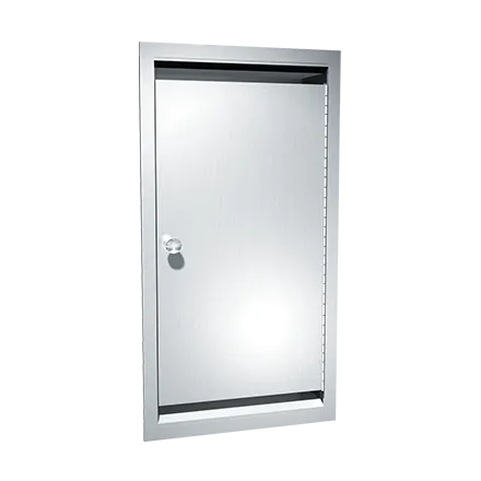 ASI 0551 Bed Pan & Urinal Cabinet, Recessed