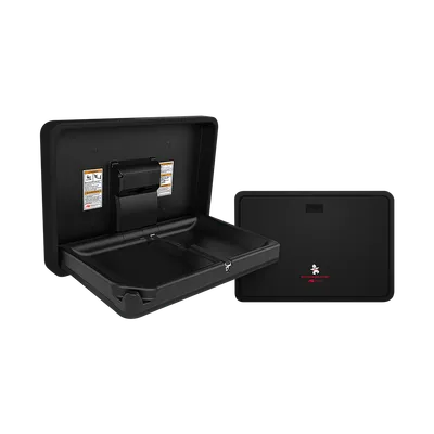 ASI 9026-41 Baby Changing Station, Horizontal, Plastic/Stainless Steel (Matte Black/Matte Black Finish), Surface Mounted