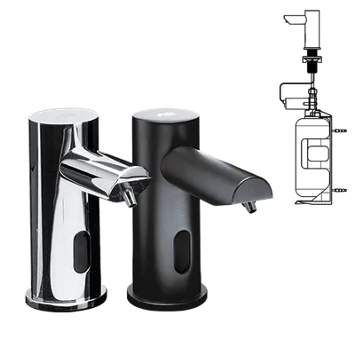 ASI 0391-1AC Easy-Fill Individual Automatic Vanity Mounted Soap Dispenser (Plug In)
