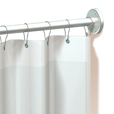 ASI 1200-SHU Shower Curtain Hook, Stainless Steel