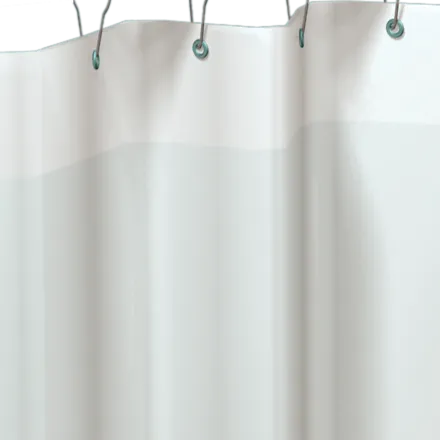 ASI 1200-V42 42" x 72" White Vinyl Shower Curtain