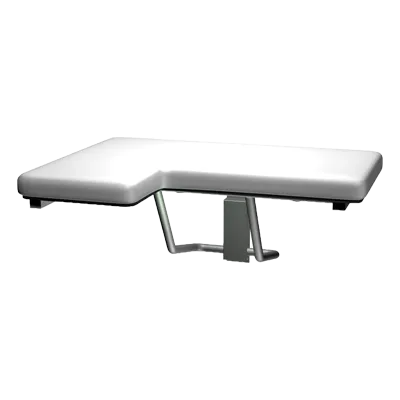 ASI 8205-R Folding Shower Seat, Padded, L Shaped, Right Hand, ADA