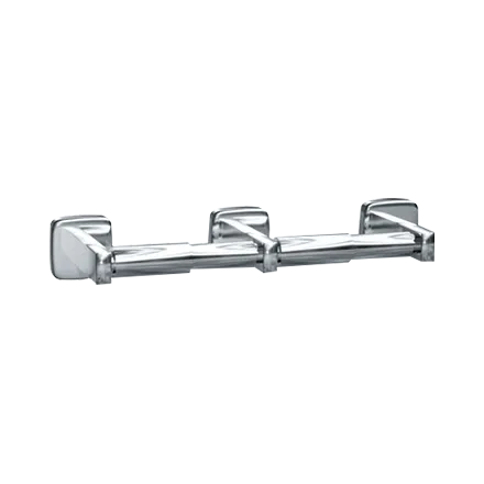 ASI 7305-2S Toilet Tissue Holder (Double), Surface Mounted, Satin Finish