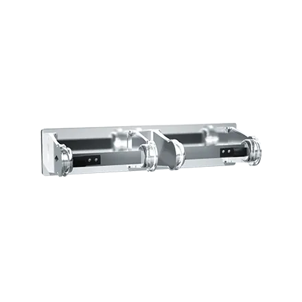 ASI 0715 Toilet Tissue Holder (Double), Chrome Plated, Surface Mounted