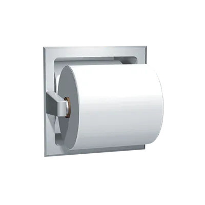 ASI 7403-BD Bright Finish Spare Roll Recessed Toilet Paper Dispenser