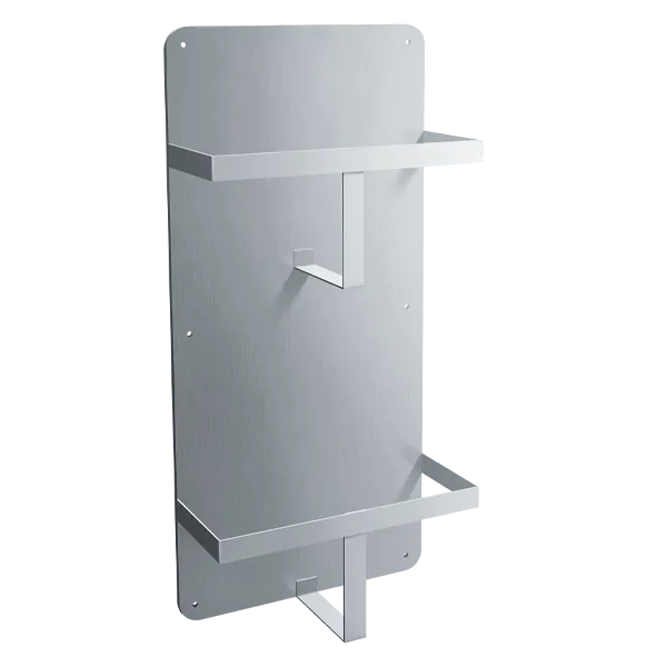 ASI 0559 Double Bed Pan Rack, Surface Mounted