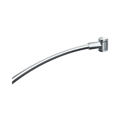ASI 1201-A Curved Shower Curtain Rod With Mounting Brackets