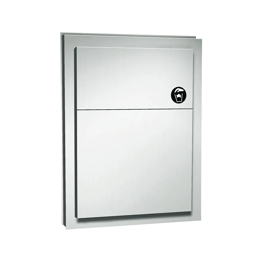 ASI 0472 Sanitary Napkin Disposal (Dual Access), Partition Mounted
