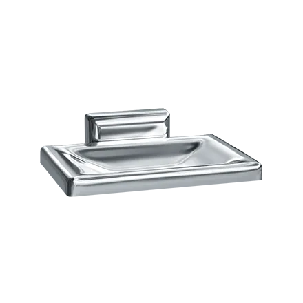 ASI 0721-Z Soap Dish, Surface Mounted, Chrome Plated Zamak
