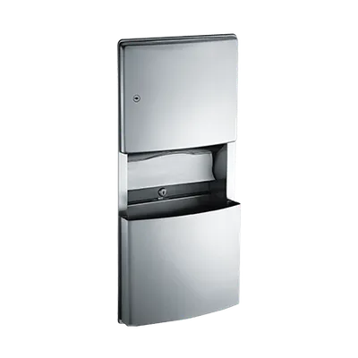 ASI 204623 Roval™ Recessed Paper Towel Dispenser and Removable Waste Receptacle