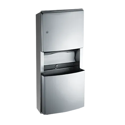 ASI 204623-9 Roval™ Surface Mounted Paper Towel Dispenser and Removable Waste Receptacle