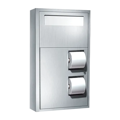 ASI 0486 Toilet Seat Cover & Toilet Tissue Dispenser, Surface Mounted