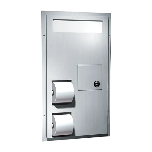 ASI 0481-HC Toilet Seat Cover & Toilet Tissue Dispenser w/ Napkin Disposal (Dual Access) for Handicapped