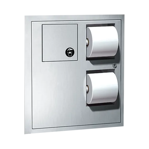 ASI 04823 Traditional™ Toilet Tissue Dispenser & Napkin Disposal, Recessed