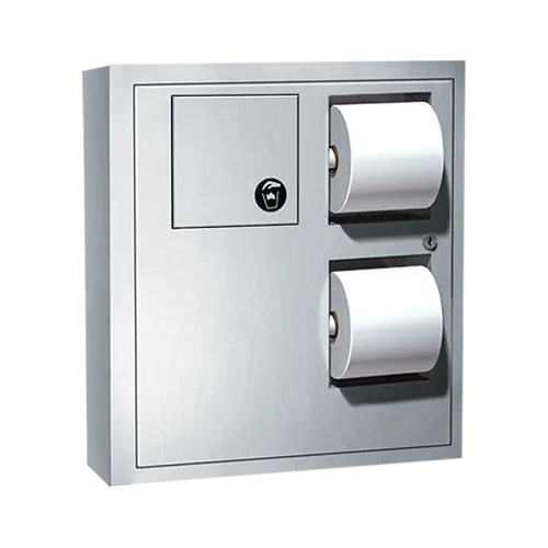 ASI 04833 Toilet Tissue Dispenser w/ Napkin Disposal, Surface Mounted