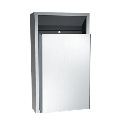 ASI 0458-9 Traditional™ Waste Receptacle (8” proj., 4” rec.), Surface Mounted