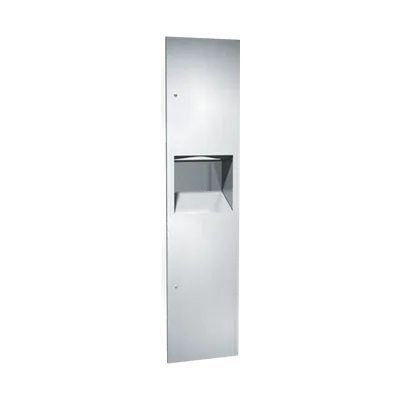 ASI 64676 Simplicity™ Paper Towel (Multi, C-Fold, Single) Dispenser & Waste Receptacle, Recessed