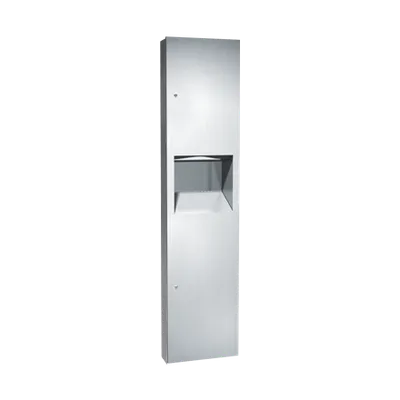 ASI 64676-2 Simplicity Collection Paper Towel (Multi, C-Fold, Single) Dispenser & Waste Receptacle, Semi-Recessed