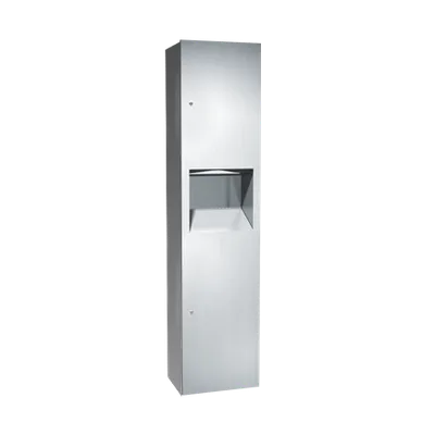 ASI 64676-9 Simplicity Collection Paper Towel (Multi, C-Fold, Single) Dispenser & Waste Receptacle, Surface Mounted