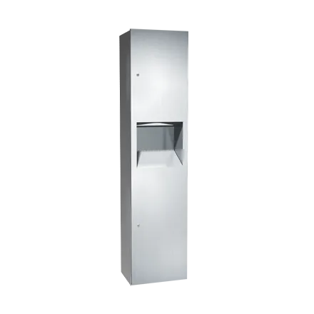 ASI 64676-9 Simplicity Collection Paper Towel (Multi, C-Fold, Single) Dispenser & Waste Receptacle, Surface Mounted
