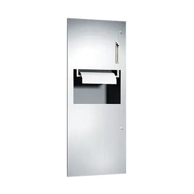 ASI 64696 Simplicity™ Roll Towel Dispenser & Waste Receptacle, Recessed
