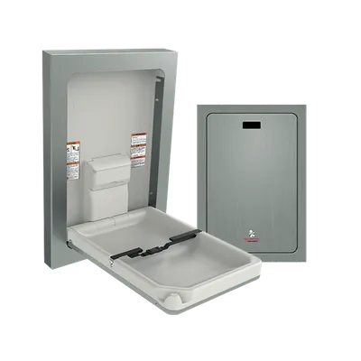 ASI 9017-9 Baby Changing Station, Vertical, Stainless Steel, Surface Mounted