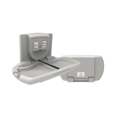ASI 9012 Baby Changing Station, Horizontal, Plastic, Surface Mounted