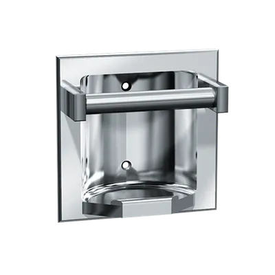 ASI 7410-SD Satin Finish Recessed Soap Dish & Bar