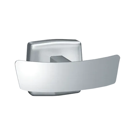 ASI 7345-S Robe Hook (Double), Surface Mounted, Satin Finish