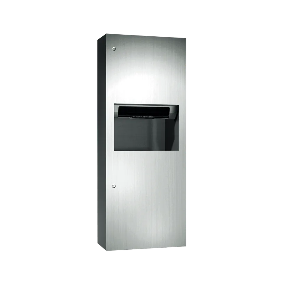 ASI 64696A-9 Simplicity™ Automatic Roll Paper Towel Dispenser & Waste Receptacle, Battery Operated, Surface Mounted