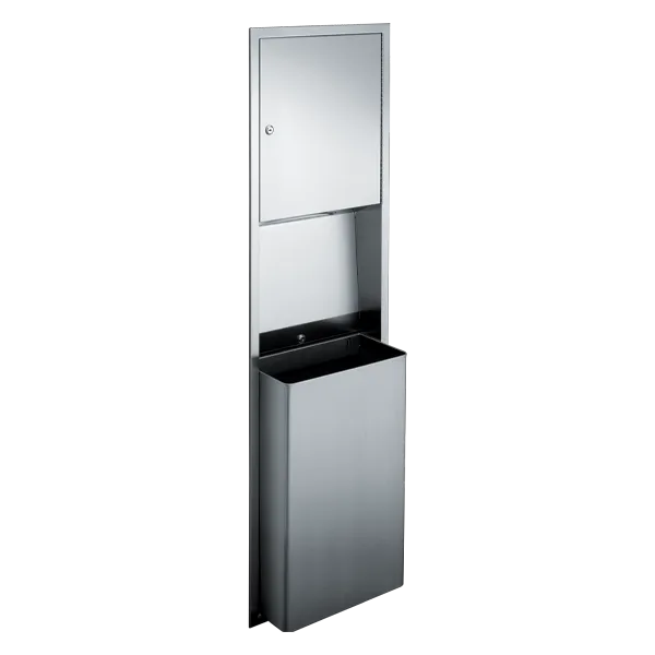 ASI 0469 Traditional™ Paper Towel Dispenser & Waste Receptacle, Recessed