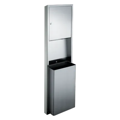 ASI 0469-9 Traditional™ Paper Towel Dispenser & Waste Receptacle, Surface Mounted