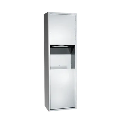 ASI 04697-9 Traditional™ Paper Towel Dispenser & Waste Receptacle, Surface Mounted