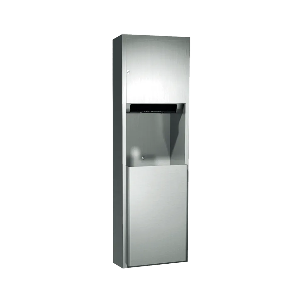 ASI 04692A-9 Traditional™ Automatic Roll Paper Towel Dispenser & Waste Receptacle, Battery Operated, Surface Mounted