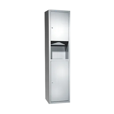 ASI 0467-9 Traditional™ Paper Towel Dispenser & Waste Receptacle, Surface Mounted