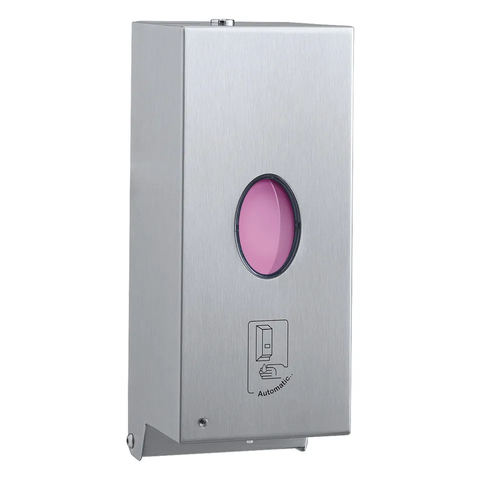 Bobrick B-2012 Surface-Mounted Automatic Liquid Soap Dispenser, Satin Finish, 30-fl oz.