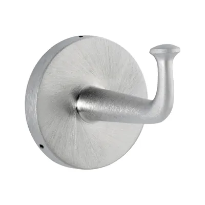 Bobrick B-2116 Surface-Mounted Heavy-Duty Clothes Hook, Concealed Mounting, Satin Nickel-Plated