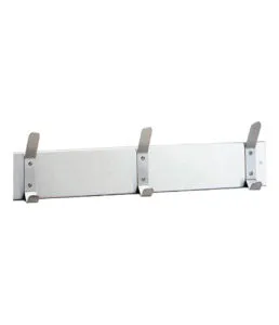 Bobrick B-232 x 24 Surface-Mounted Hook Strip, Satin Finish