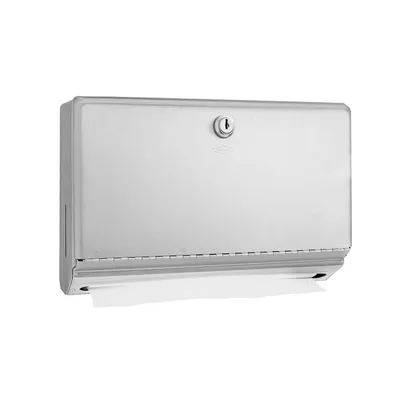 Bobrick B-26212 Surface-Mounted Paper Towel Dispenser, Satin Finish, 275 Multifold Towels